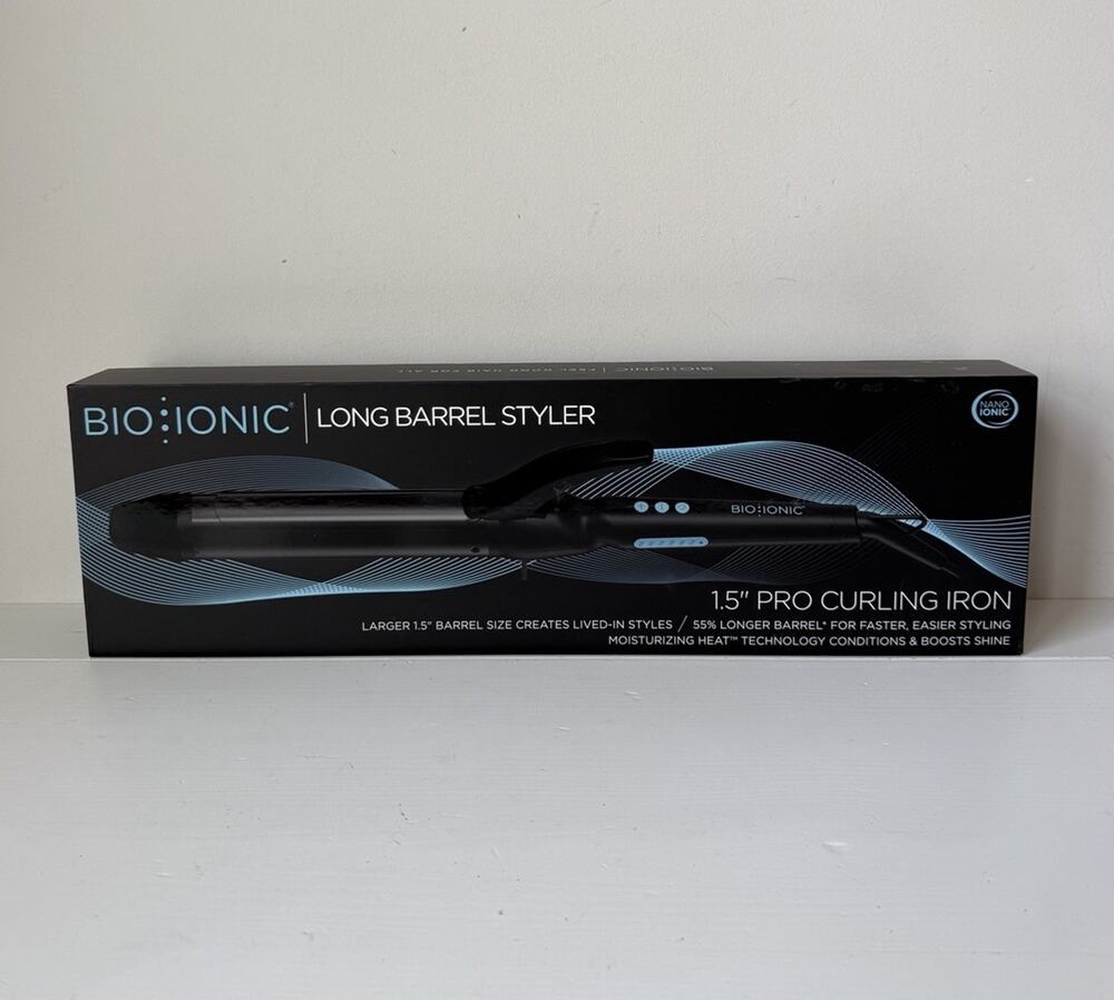 Bio Ionic Long Barrel Styler 1.5" Pro Curling Iron